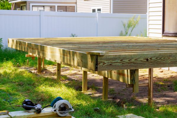 Elevated Deck Installation in Raleigh