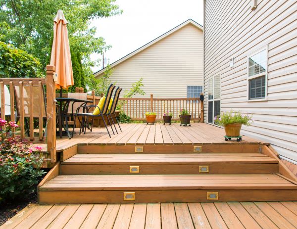 Wooden Patio Installation in Raleigh