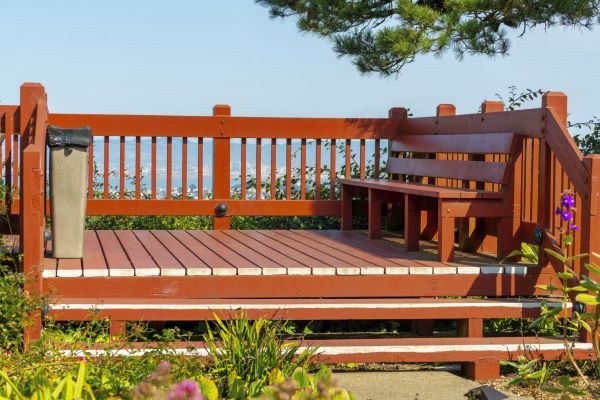 Redwood Deck Construction in Raleigh